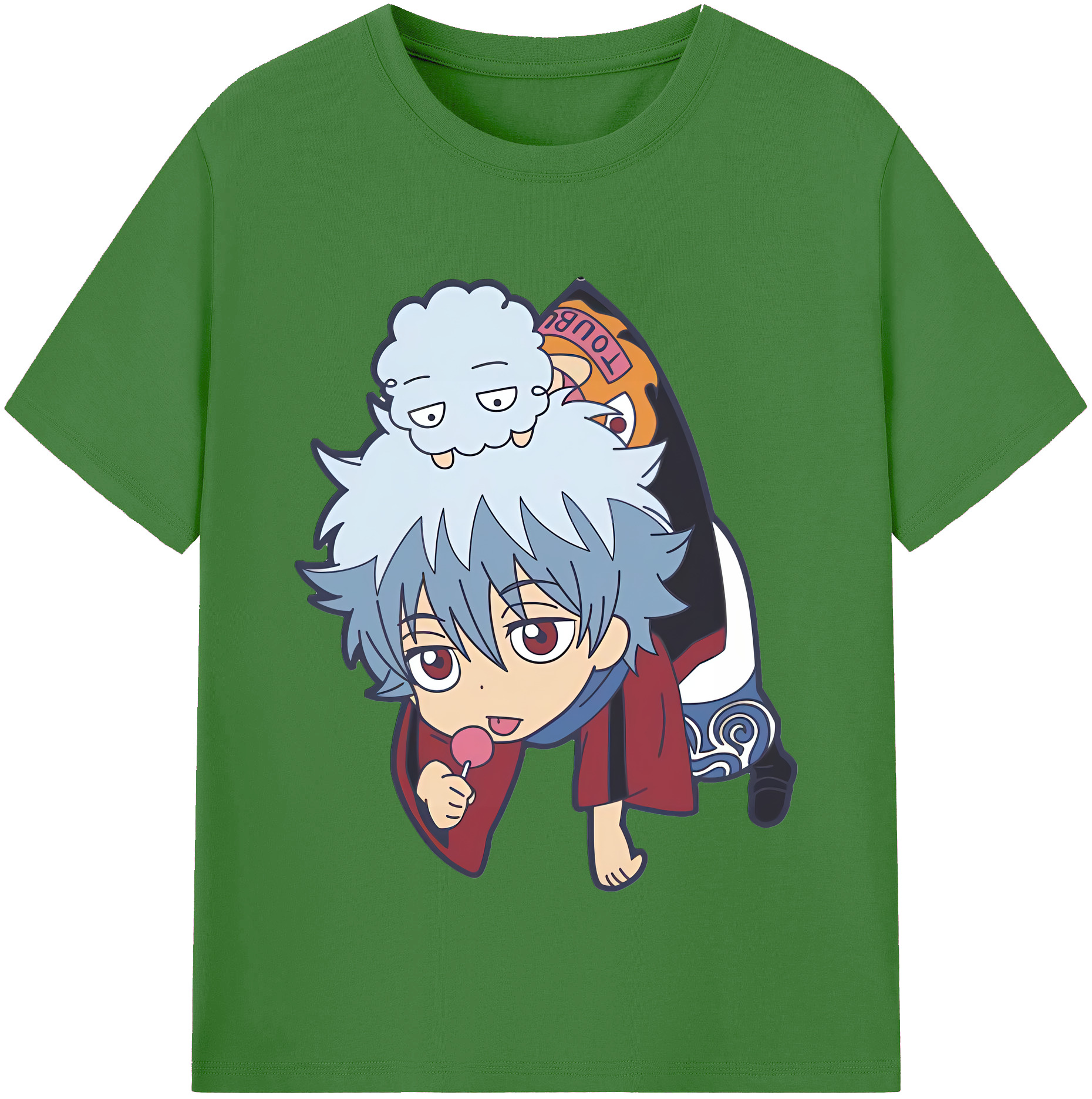 （画像用） ぎんたま 坂田銀時（さかたぎんとき） 神楽 志村新八（しむら しんぱち） GINTAMA Sakata Gintoki Kagura Shimura Shinpachi レディースカジュアルプリントTシャツ（綿100％）